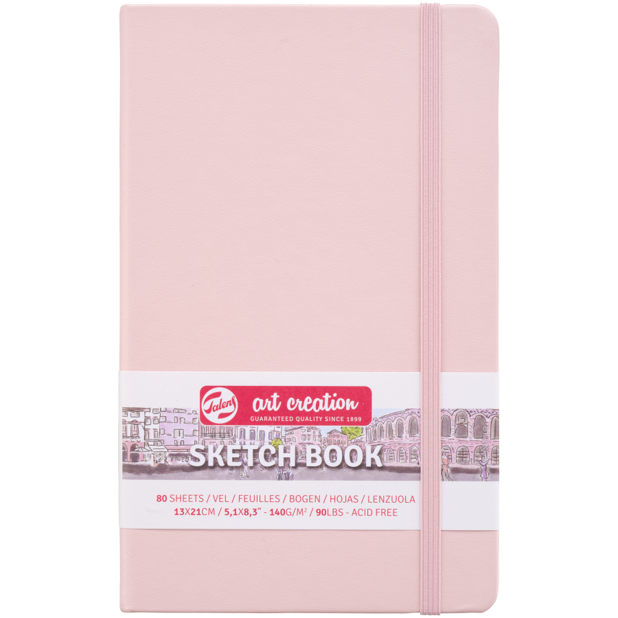 Блокнот для графики Talens Art Creation 140 г/м, 13*21см, 80 л, Pastel Pink, Royal Talens