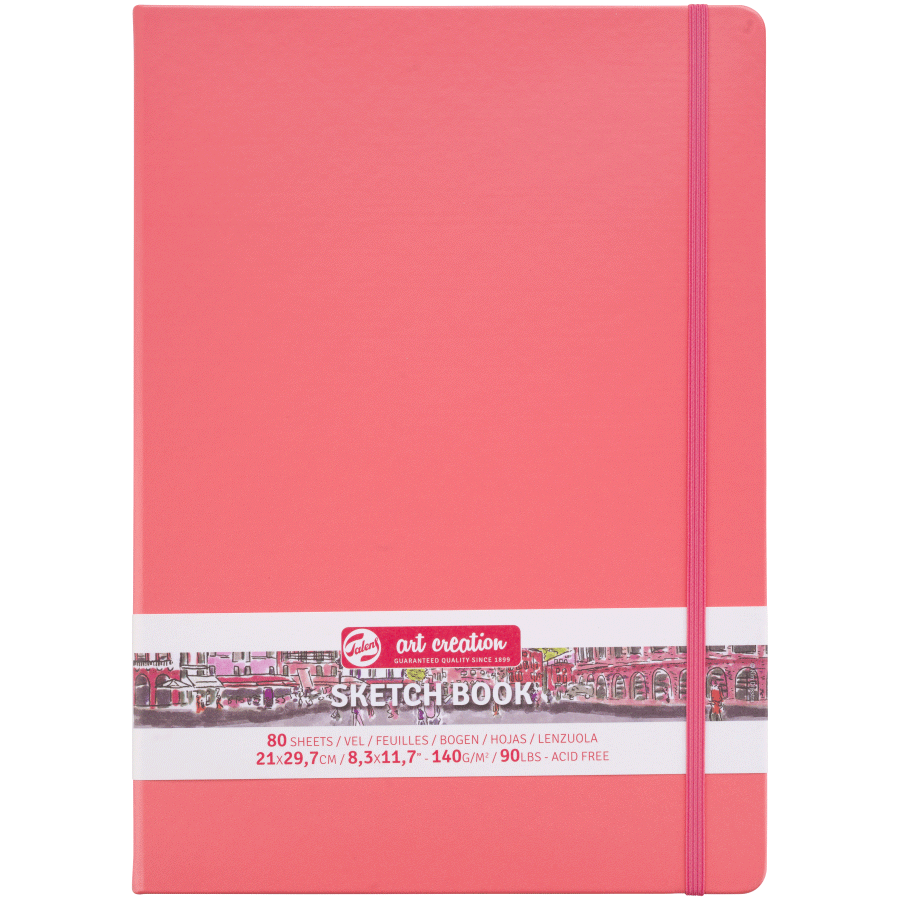 Блокнот для графики Talens Art Creation 140 г/м, 21*30см, 80 л, Coral, Royal Talens