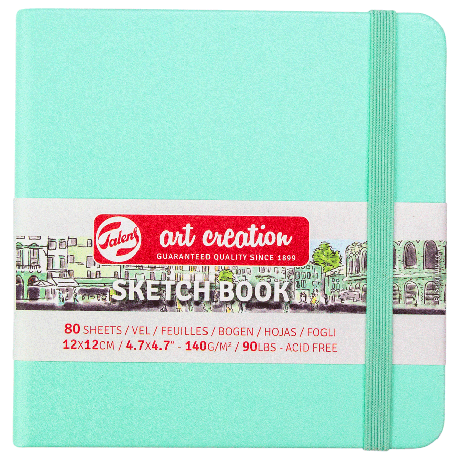 Блокнот для графики Talens Art Creation 140 г/м, 12*12см, 80 л, Fresh Mint, Royal Talens