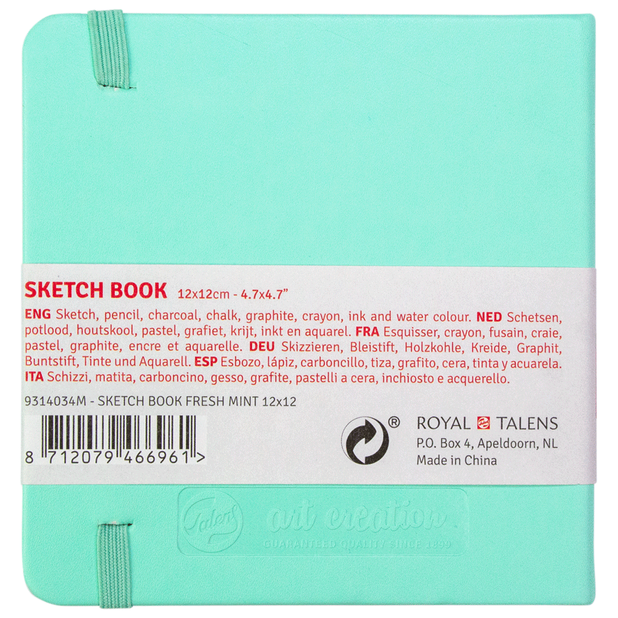 Блокнот для графики Talens Art Creation 140 г/м, 12*12см, 80 л, Fresh Mint, Royal Talens 1