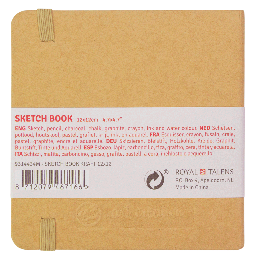 Блокнот для графики Talens Art Creation 140 г/м, 12*12см, 80 л, Kraft, Royal Talens 1
