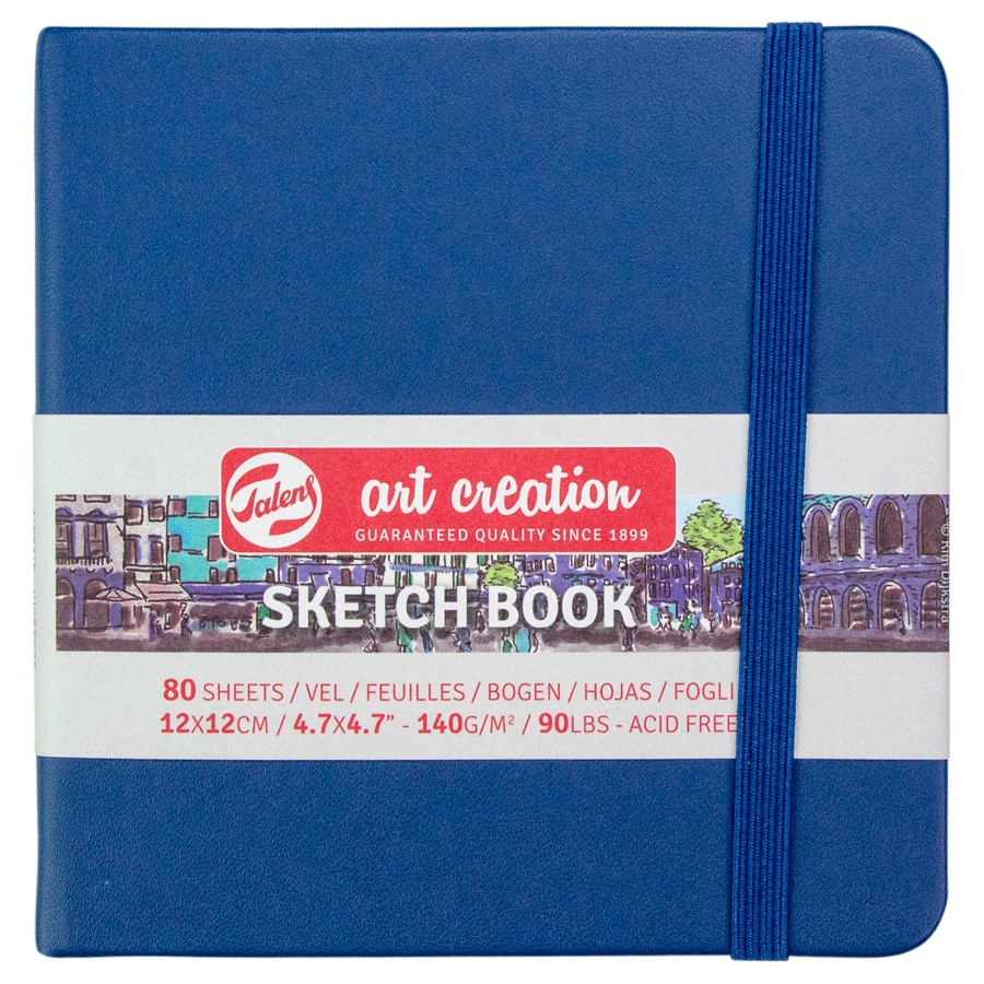 Блокнот для графики Talens Art Creation 140 г/м, 12*12см, 80 л, Navy Blue, Royal Talens