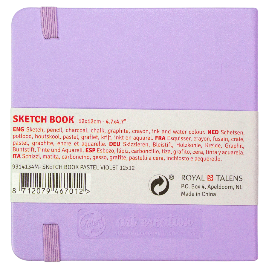 Блокнот для графики Talens Art Creation 140 г/м, 12*12см, 80 л, Pastel Violet, Royal Talens 2