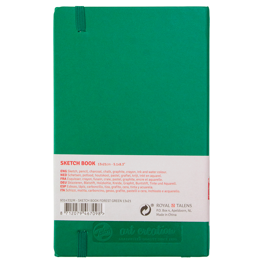 Блокнот для графики Talens Art Creation 140 г/м, 13*21см, 80 л, Forest Green, Royal Talens 1