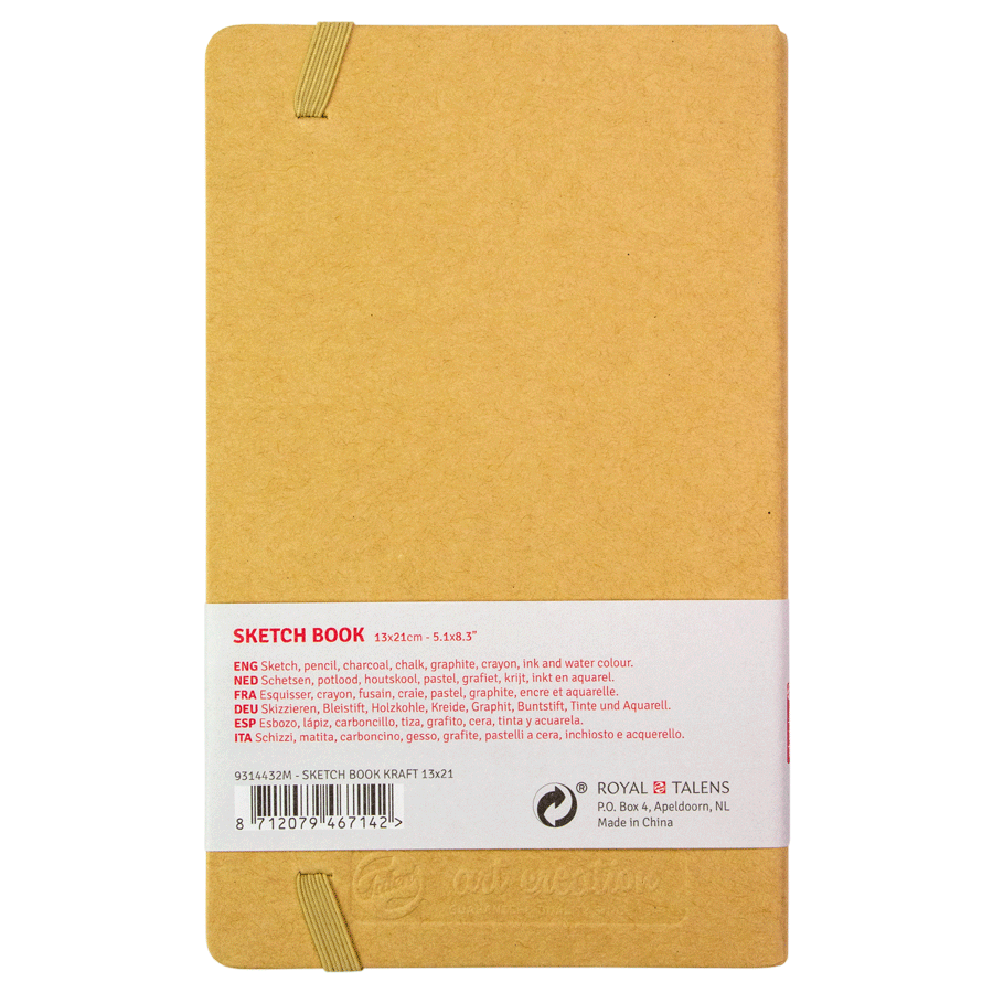 Блокнот для графики Talens Art Creation 140 г/м, 13*21см, 80 л, Kraft, Royal Talens 1