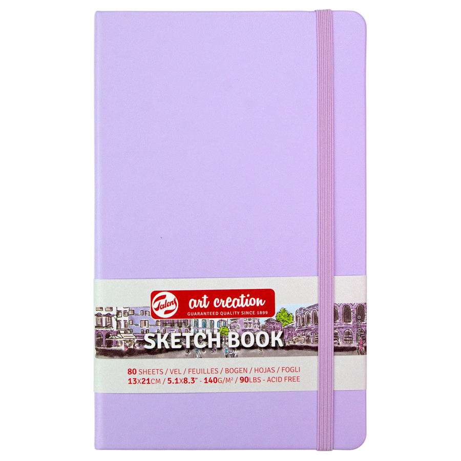 Блокнот для графики Talens Art Creation 140 г/м, 13*21см, 80 л, Pastel Violet, Royal Talens