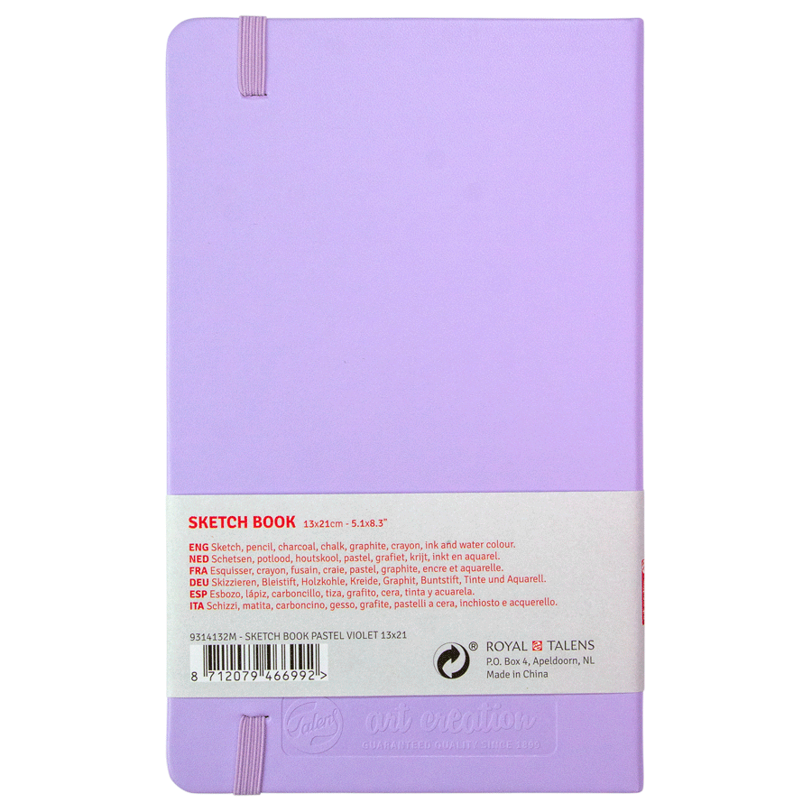Блокнот для графики Talens Art Creation 140 г/м, 13*21см, 80 л, Pastel Violet, Royal Talens 1