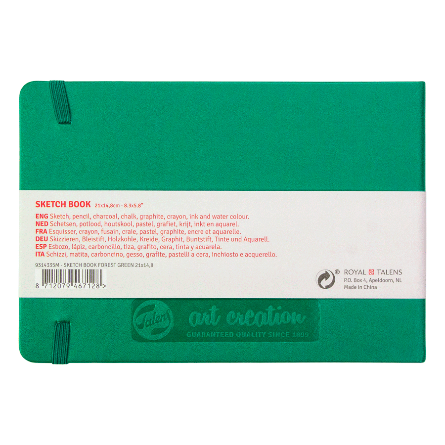 Блокнот для графики Talens Art Creation 140 г/м, 21*15см, 80 л, Forest Green, Royal Talens 1