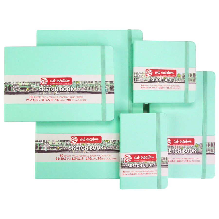 Блокнот для графики Talens Art Creation 140 г/м, 21*29,7см, 80 л, Fresh Mint, Royal Talens 3