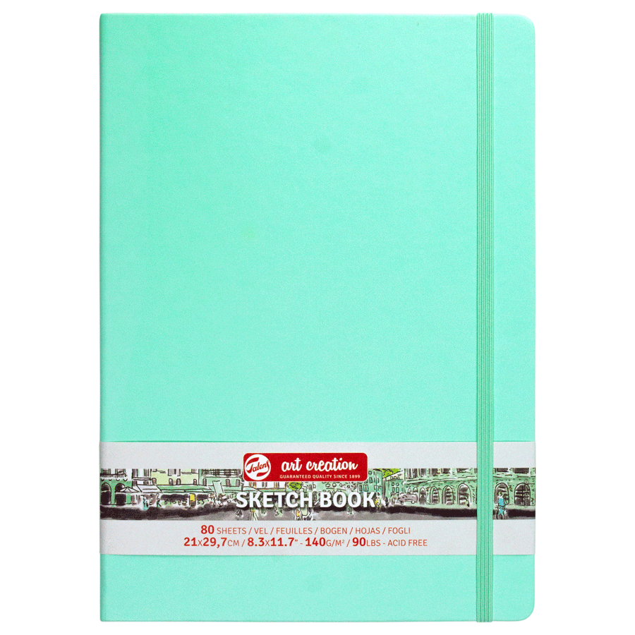 Блокнот для графики Talens Art Creation 140 г/м, 21*29,7см, 80 л, Fresh Mint, Royal Talens