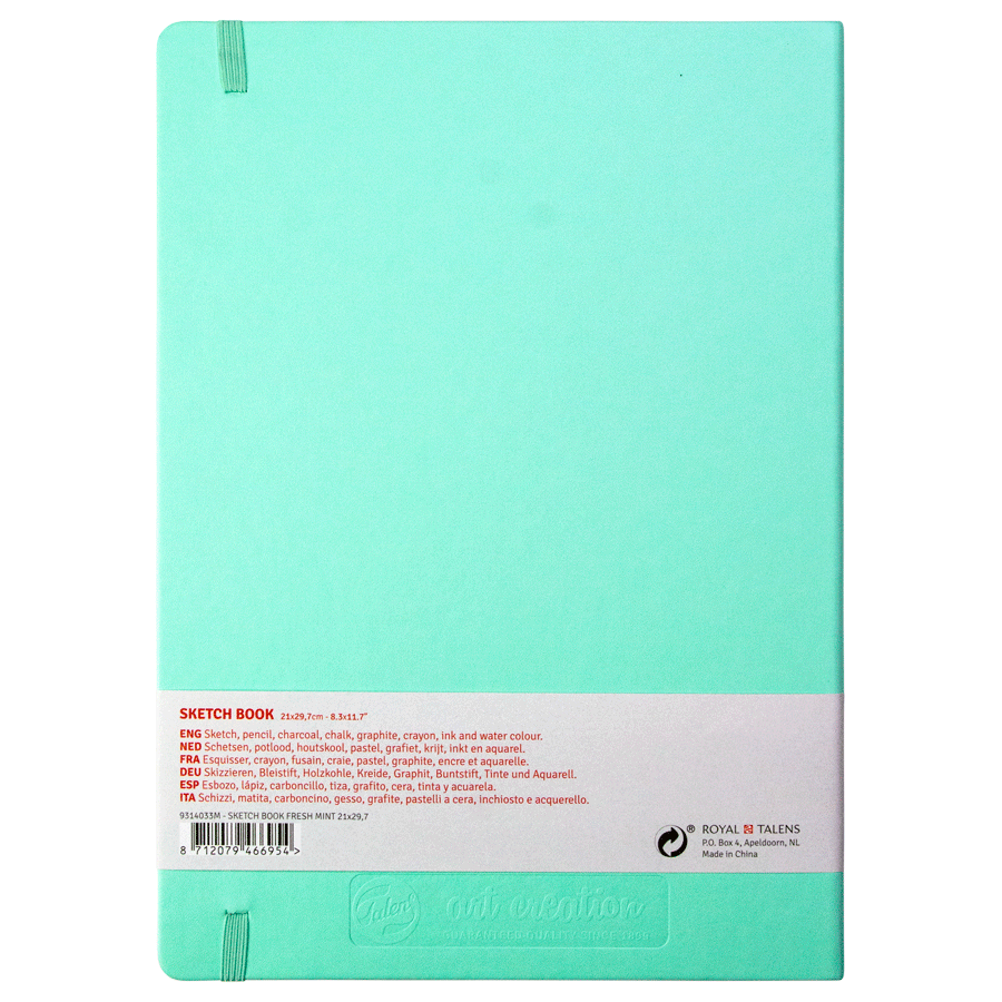 Блокнот для графики Talens Art Creation 140 г/м, 21*29,7см, 80 л, Fresh Mint, Royal Talens 1