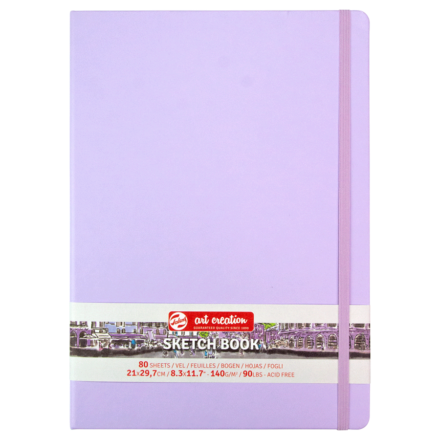 Блокнот для графики Talens Art Creation 140 г/м, 21*29,7см, 80 л, Pastel Violet, Royal Talens