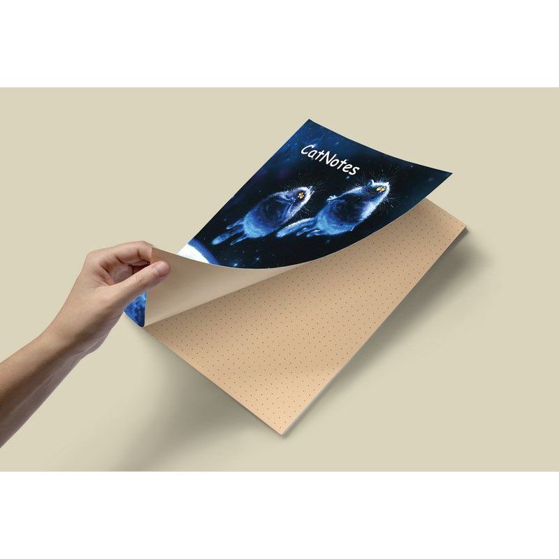 Блокнот А5 80 стор."Cat Notes: Вперед до мрії...", кольор. арк. (0105) 2