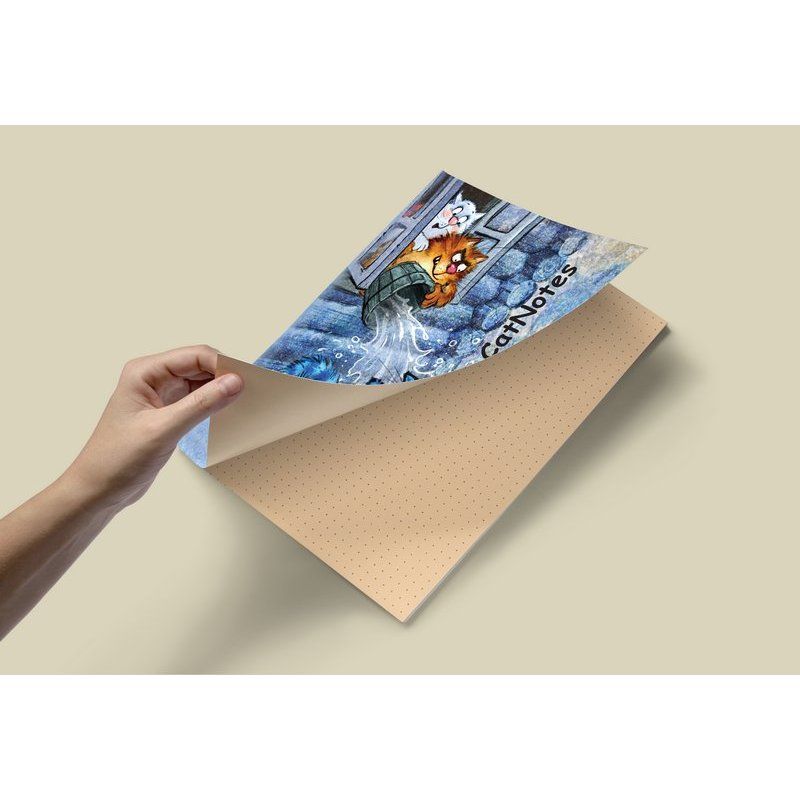 Блокнот А5 80 стор."Cat Notes: Третій зайвий...", кольор. арк. (0068) 1