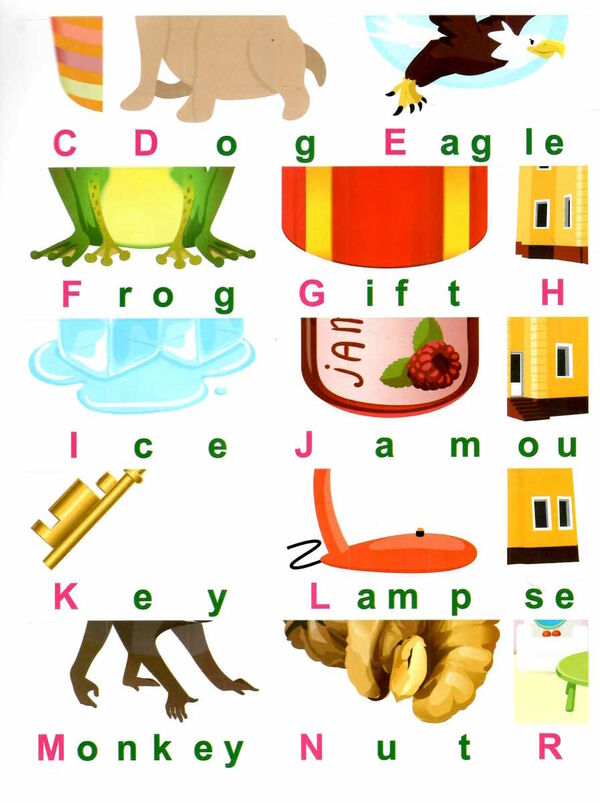 Книга "Навчаюсь граючи. English alphabet  з наліпками,  з веселими віршиками" (уа), 04664 2