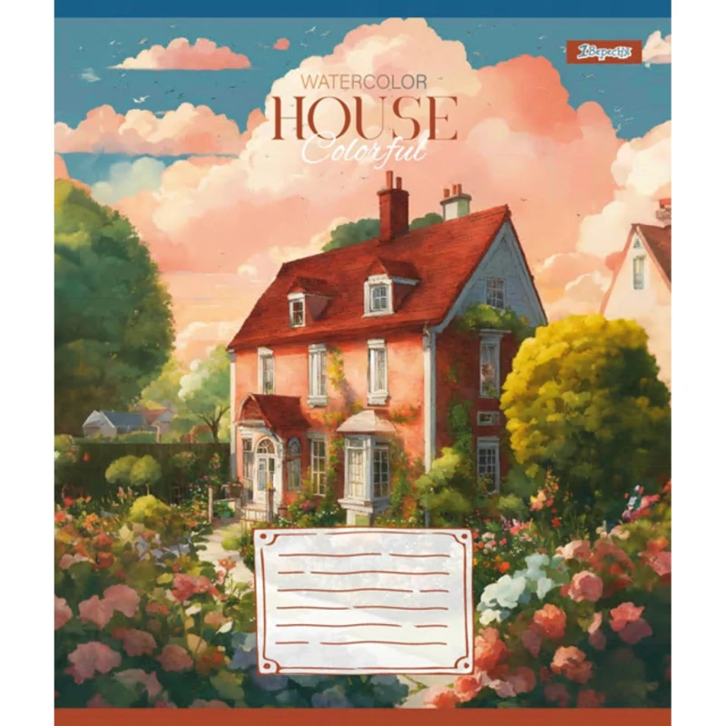 Тетрадь 24 лин. 1В House colorful, 767028 1