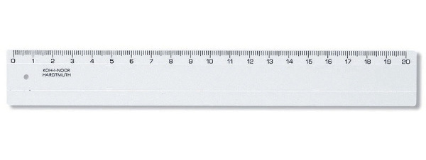 Лінійка 20 см, безбарвна, KIN 742551