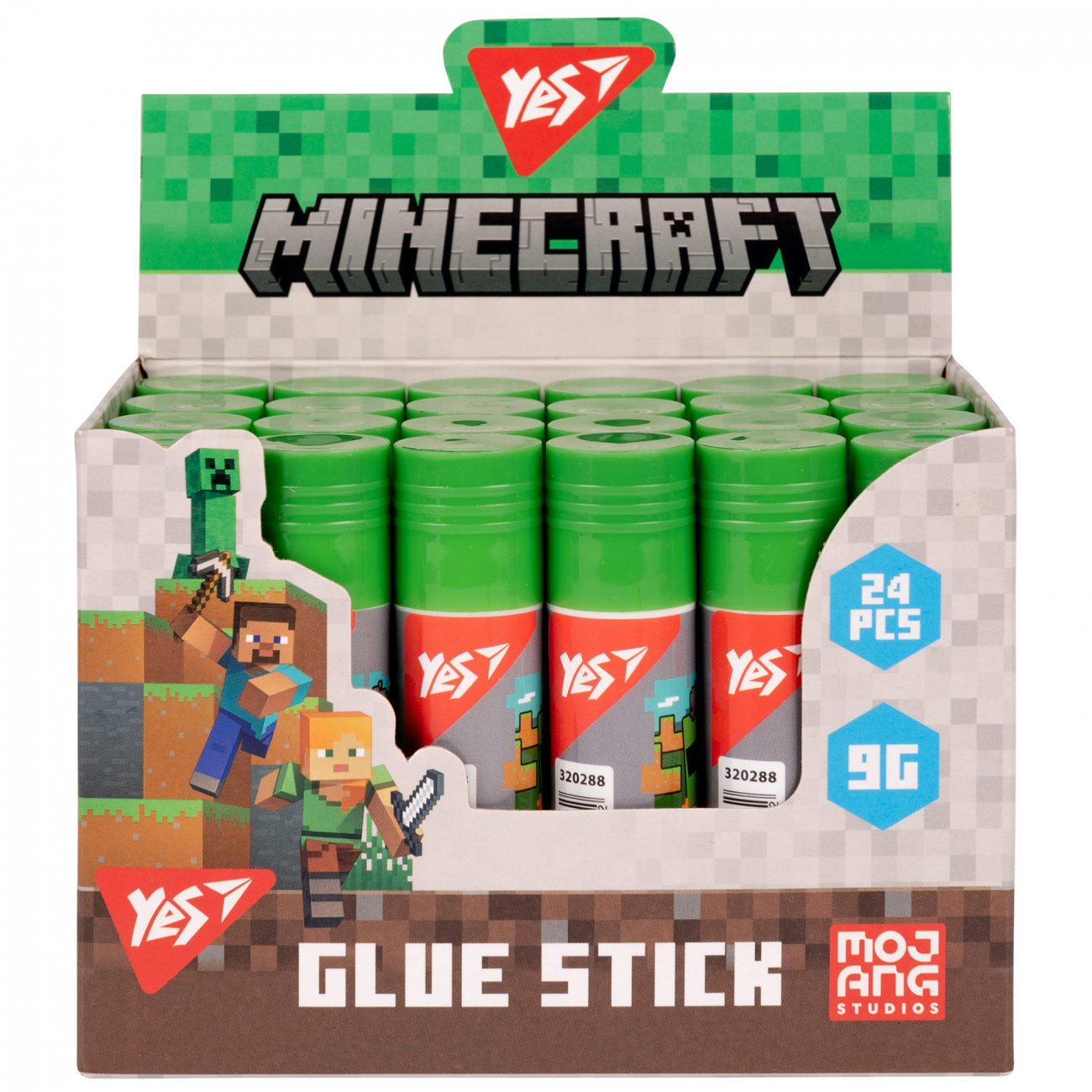 Клей-карандаш PVA, 9 г "Minecraft", 320288 Yes 1