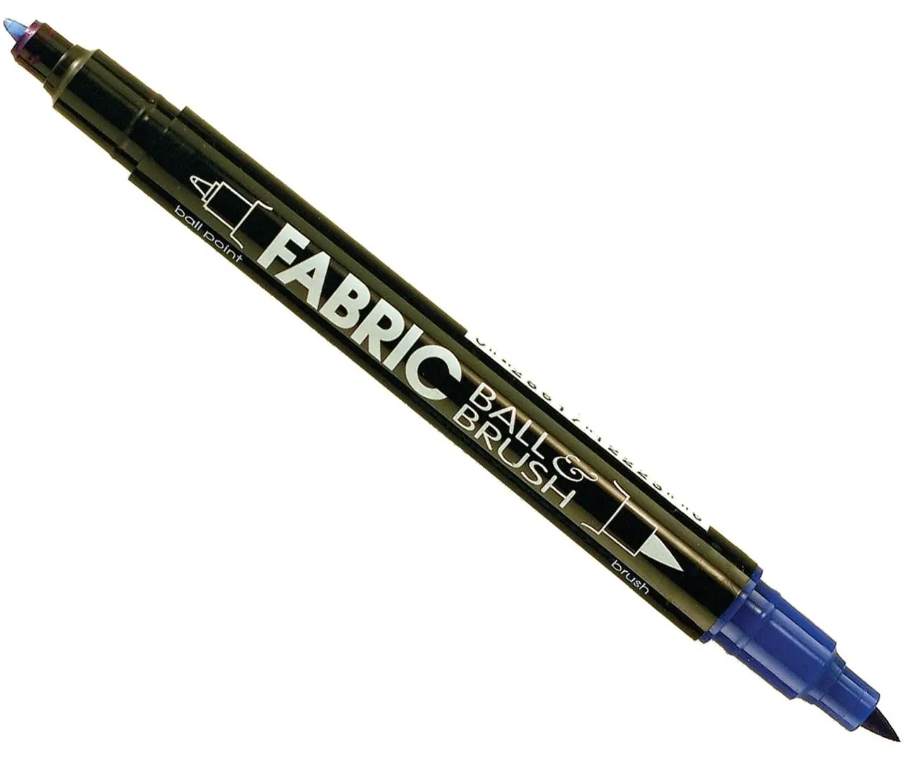 Маркер Блакитний, д/св. тканин, двосторонній, 0,75мм, 1-2мм, 122-S, Fabric ball&Brush, Marvy
