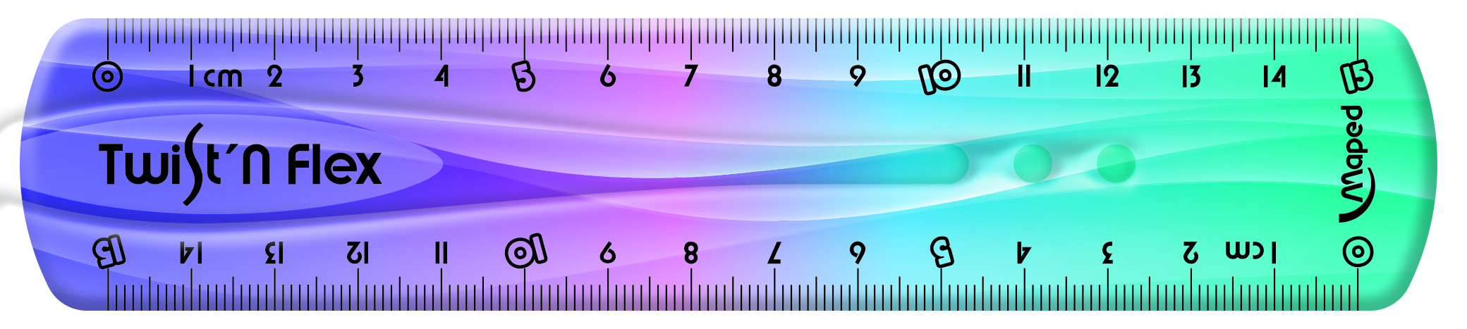 Лінійка пластикова 15 см, Twistnflex, MP.279115 1