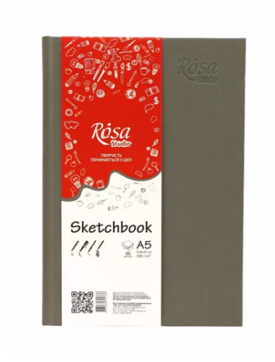 Блокнот для эскизов А5 96 л./100 г/м2, 16R5002 ROSA Studio