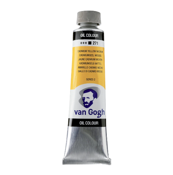 Фарба олійна VAN GOGH 271 Кадмій жовтий середній, 40 мл Royal Talens