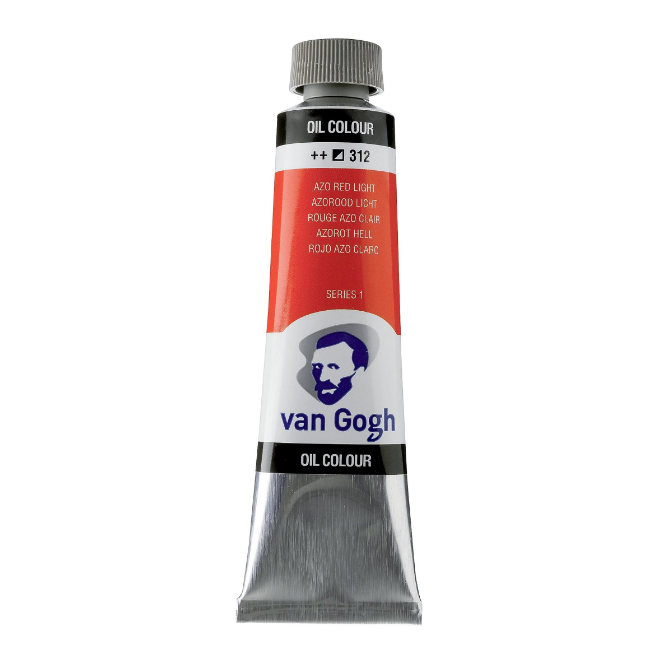 Фарба олійна VAN GOGH 312 AZO Червоний світлий, 40 мл Royal Talens
