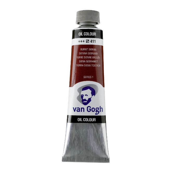 Краска масляная VAN GOGH 411 Сиена жжёная, 40 мл Royal Talens