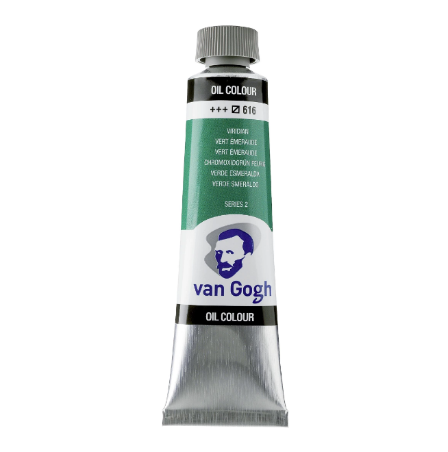 Краска масляная VAN GOGH 616 Зеленый виридоновый, 40 мл Royal Talens