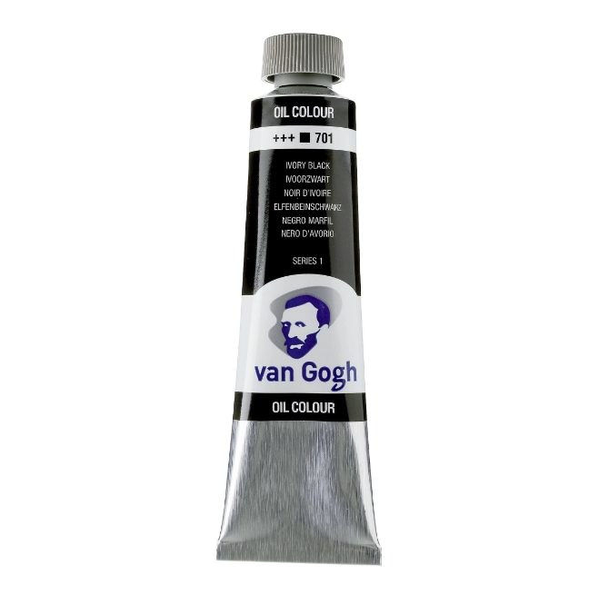 Фарба олійна VAN GOGH 701 Чорна слонова кістка, 40 мл Royal Talens