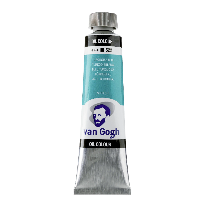 Краска масляная VAN GOGH 522 Бирюзовый синий, 40 мл, Royal Talens