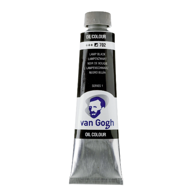 Фарба олійна VAN GOGH 702 Сажа газова, 40 мл, Royal Talens