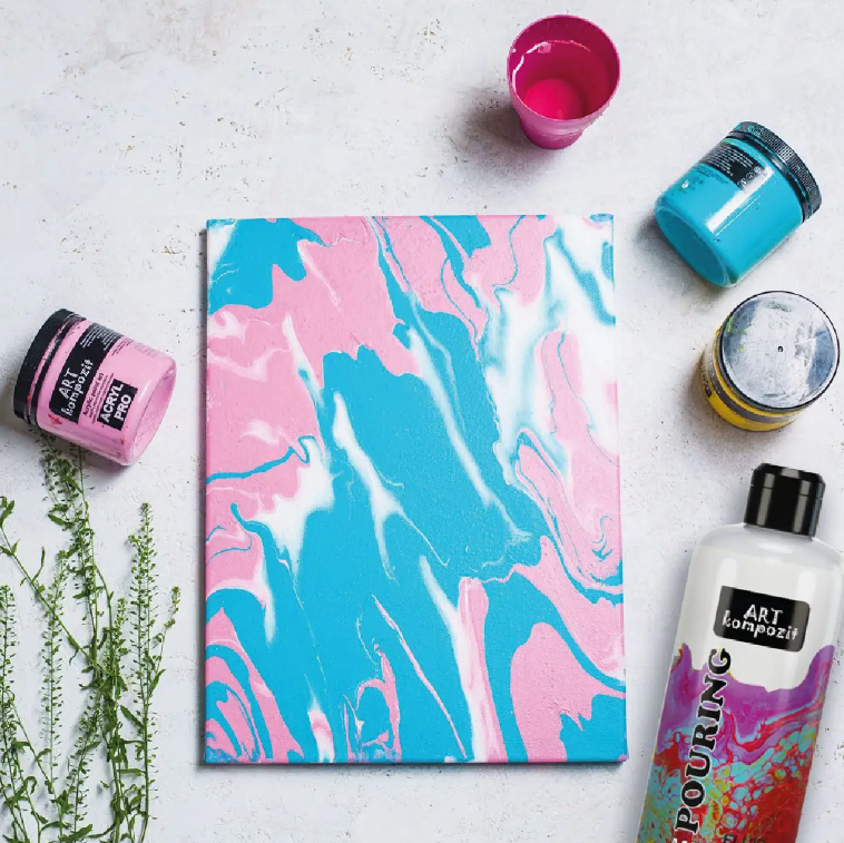 Краска акриловая ART Kompozit Pouring Medium, жидкая, 1 л 1