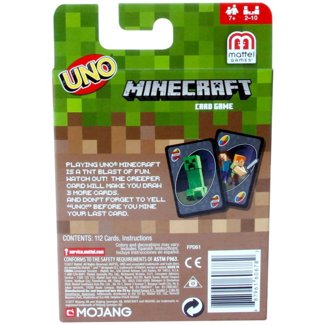 Настольная игра UNO "Minecraft", FPD61 3