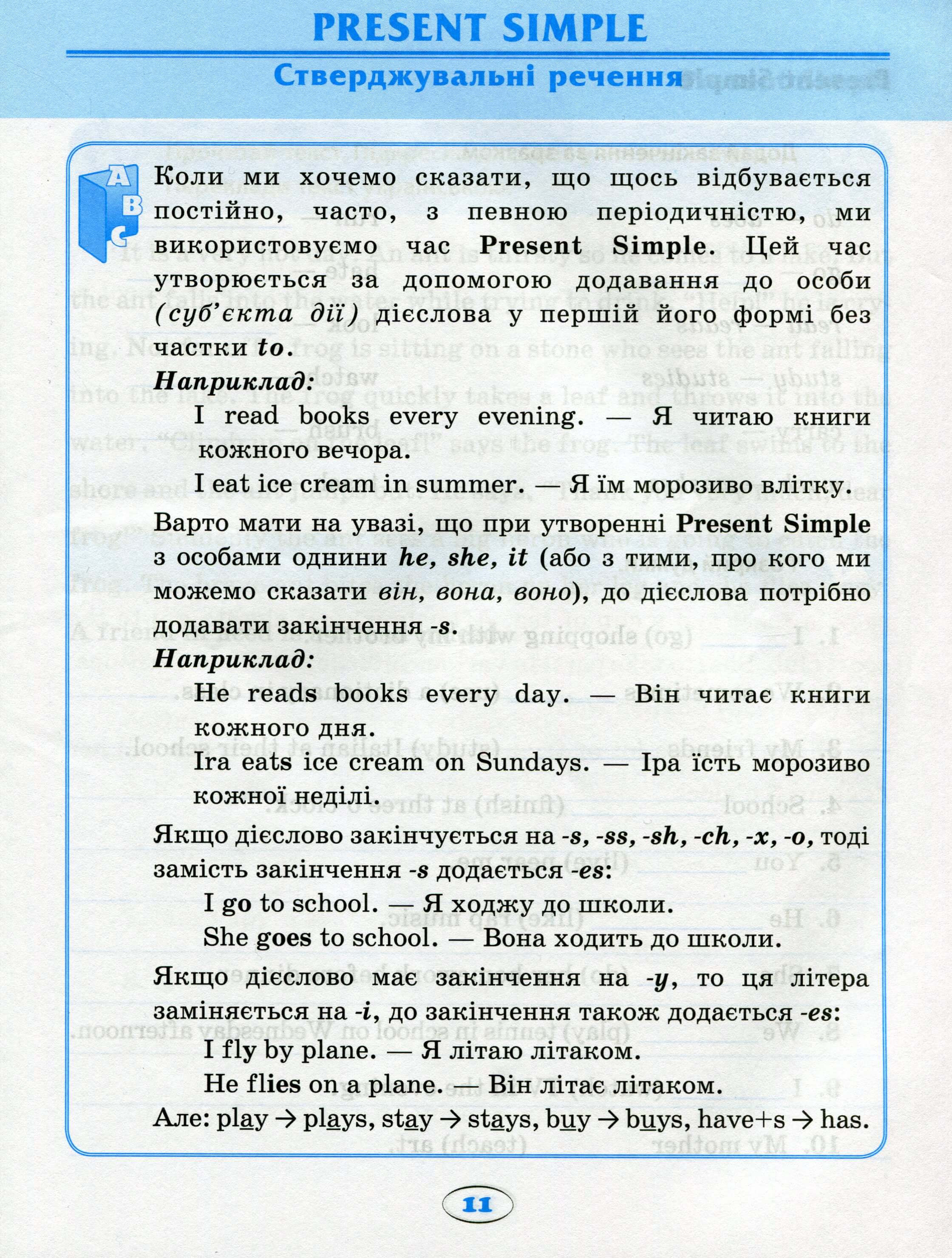 Вправи "English (початкова). Усі вправи Present Simple" (у), 05172 11