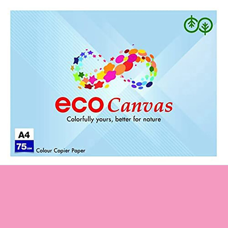 Бумага А4 500 л, 75 г/м², Pink 170 (розовый) ECO Canvas 1