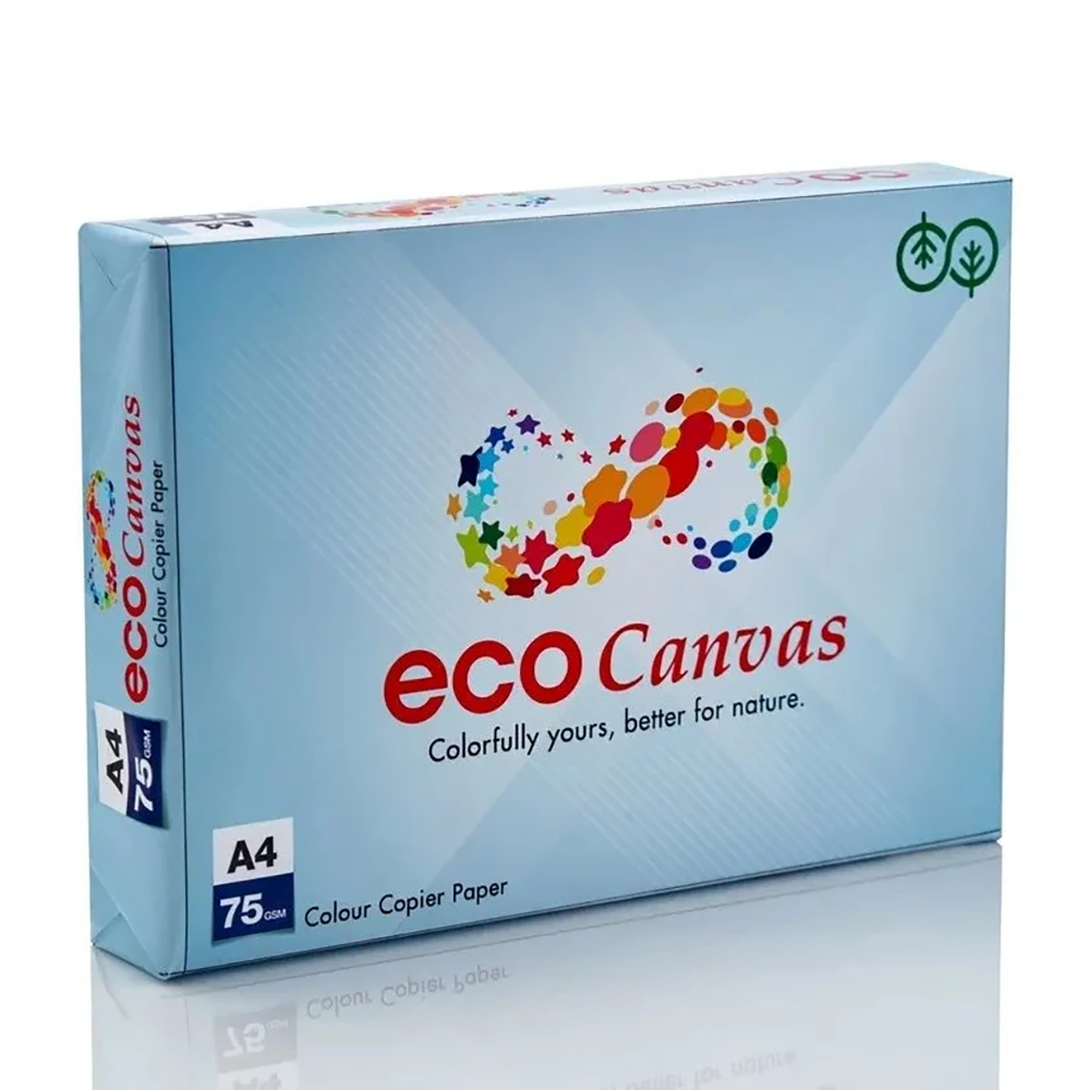 Бумага А4 500 л, 75 г/м², пастель Blue (голубой) ECO Canvas