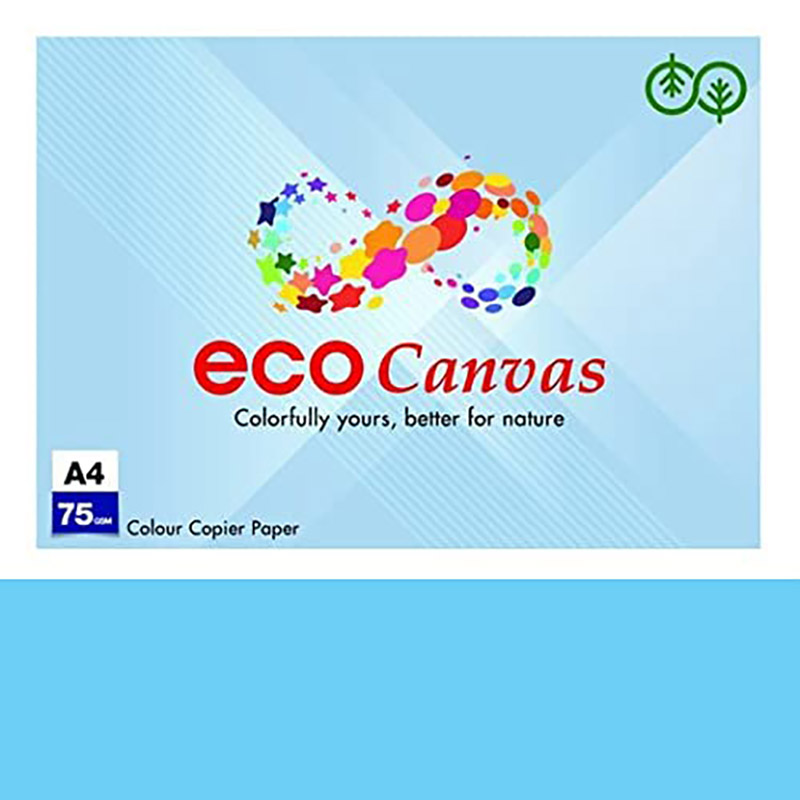 Бумага А4 500 л, 75 г/м², пастель Blue (голубой) ECO Canvas 1
