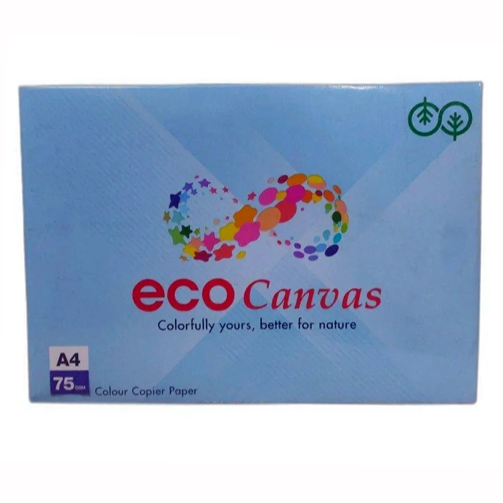 Бумага А4 500 л, 75 г/м², пастель Blue (голубой) ECO Canvas 3