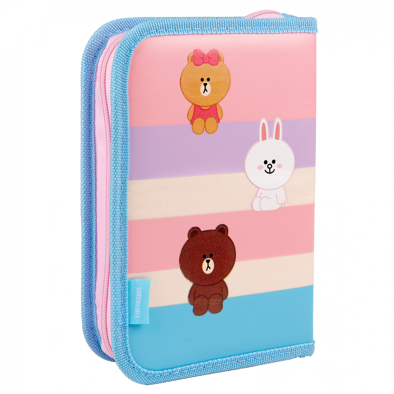 Пенал твердий одинарний з двома клапанами HP-04 "Line Friends", 533585 Yes 1