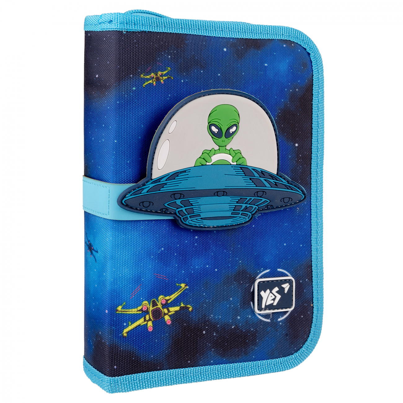 Пенал твердий YES HP-04 "UFO" одинарний з двома клапанами, 533594