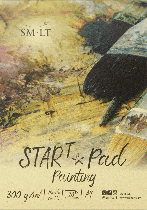 Склейка Start (mixed media) А4, 300 г/м², 20 арк, Smiltainis