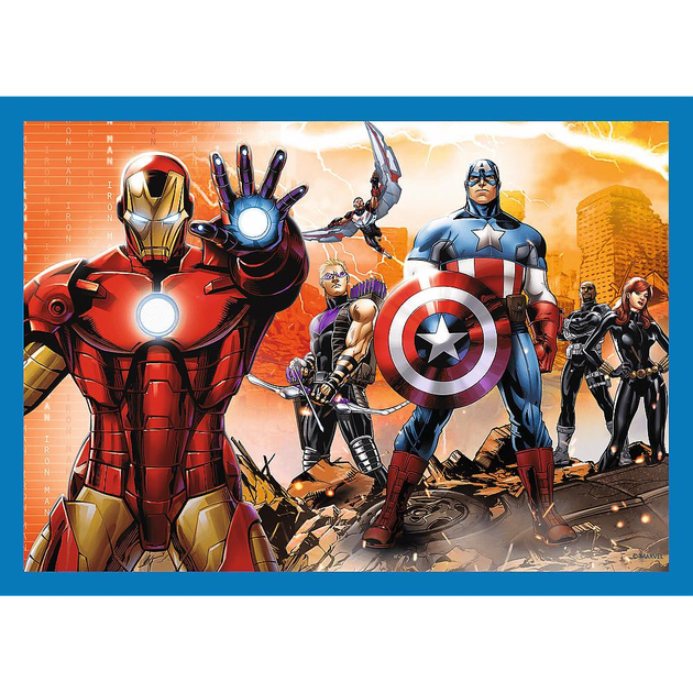 Пазл "4 в 1" - Відважні Месники / Disney Marvel The Avengers, Trefl, 34386 3