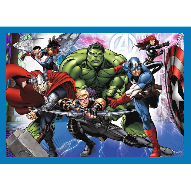 Пазл "4 в 1" - Відважні Месники / Disney Marvel The Avengers, Trefl, 34386 4