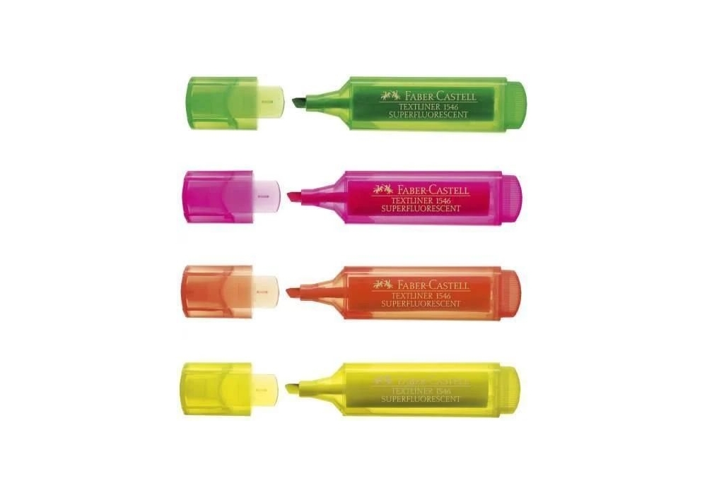 Набір маркерів текстовий Textliner Superfl 4 шт.154604 Faber-Castell 1