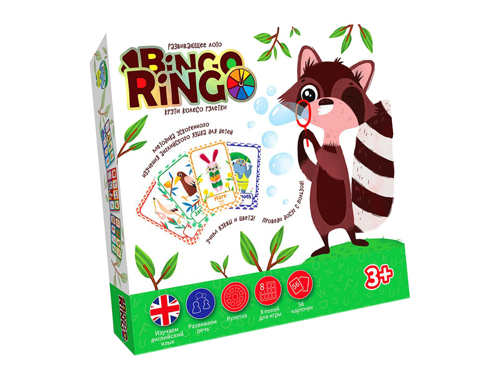 Игра настольная "Bingo Ringo" рус/англ (10), GBR-01-01Е
