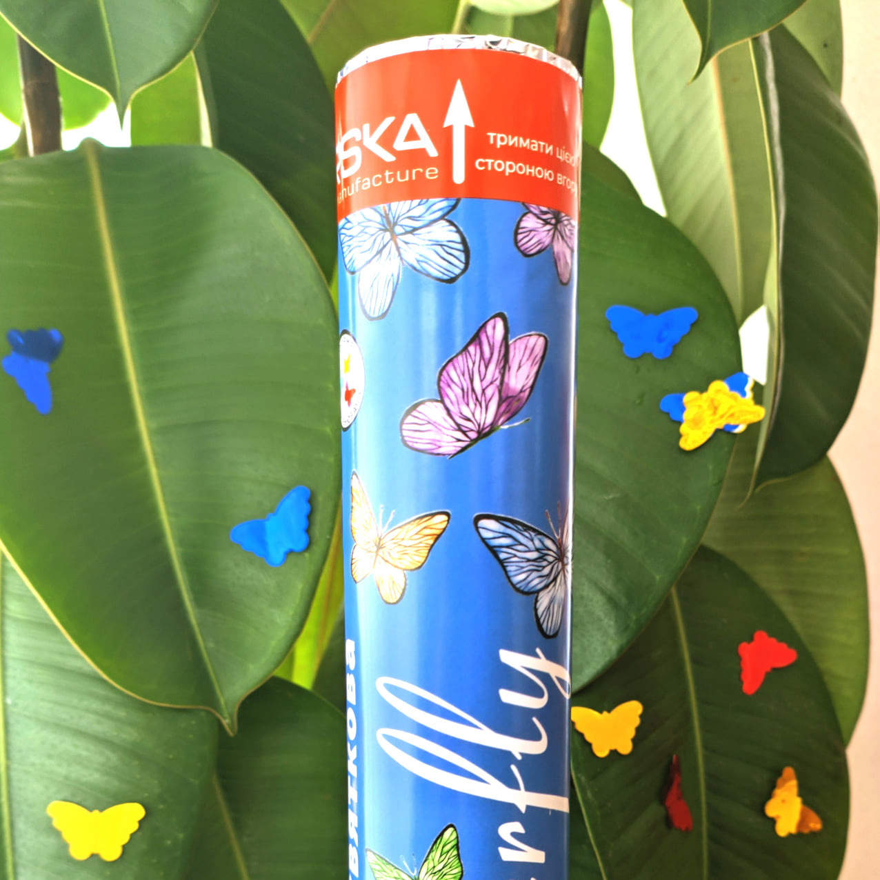 Хлопушка пневматическая 30 см "Butterfly" 4