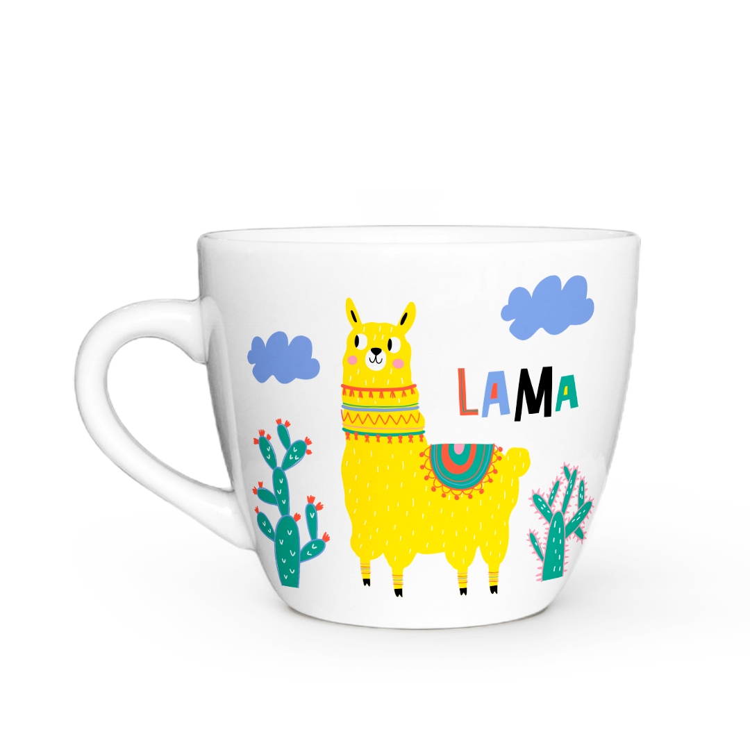 Чашка "Lama" фарфор цилиндр, 210 мл + подарочная коробка Kvarta, 1521