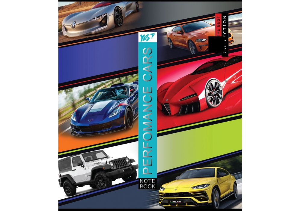 Зошит 12 лін. YES "Performance cars", 763188 1