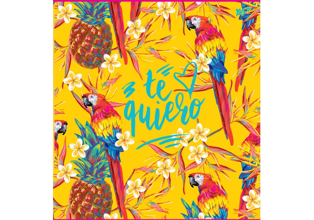 Тетрадь 12 лин. YES "Tropical vibes", 763193 1